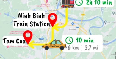 how to get to ninh binh and tam coc from hanoi by train
