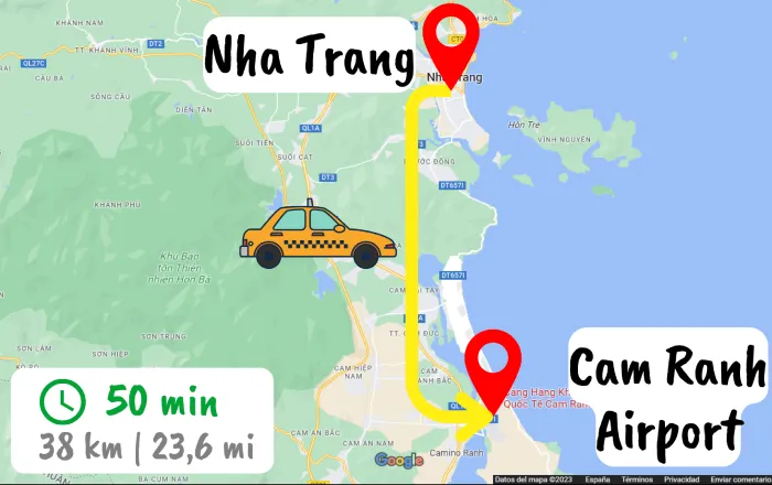 How to go to hou an from nha trang by plane