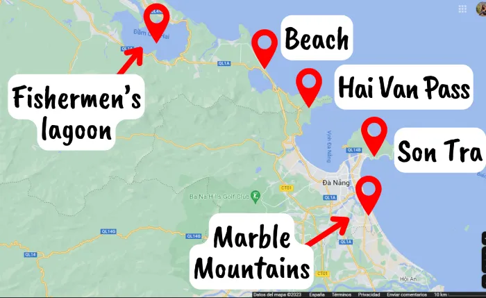 how to get from hue to hoi an on a tour