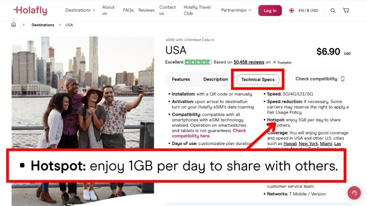 share data with holafly travel esim