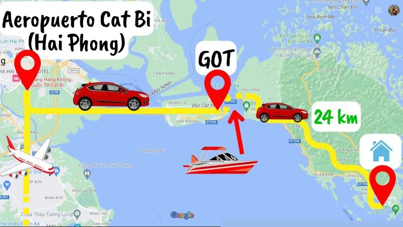 Cómo llegar a Cat Ba en avión (Vietnam)